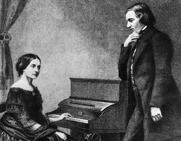 Clara Wieck und Robert Schumann
