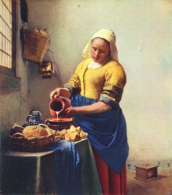 Jan Vermeer van Delft: Milchausgieende Magd