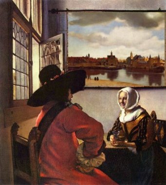 Jan Vermeer van Delft: Soldat und lachendes Mdchen