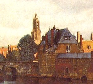 Jan Vermeer van Delft: Ansicht von Delft (Ausschnitt)
