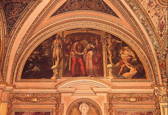Fresken in der Loggia der Staatsoper Wien