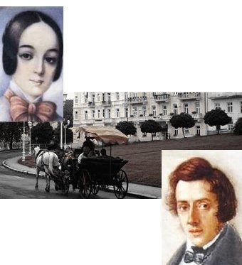 Maria Wodzinska und Frederic Chopin