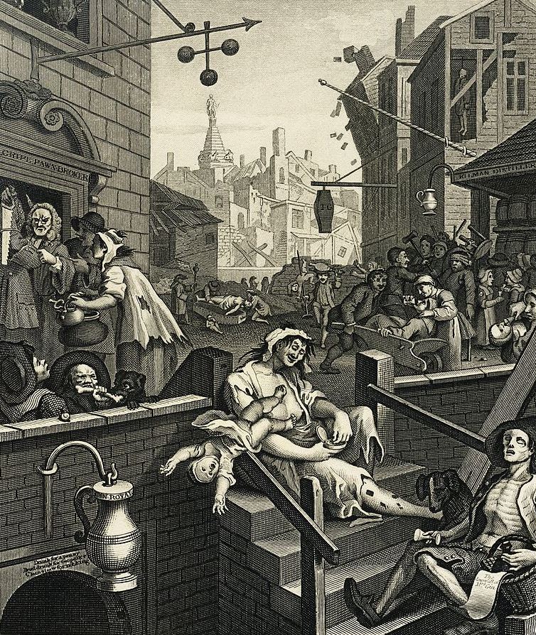 William Hogarth: Gin Lane 1751