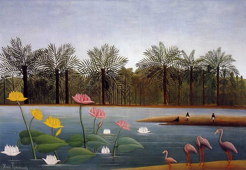 Henri Rousseau: Flamingos