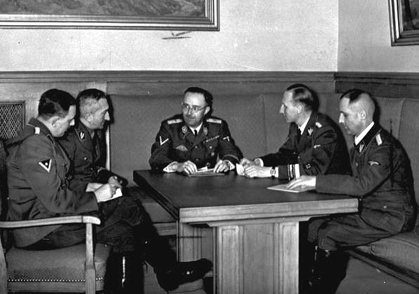 Huber, Nebe, Himmler, Heydrich, Müller 1939