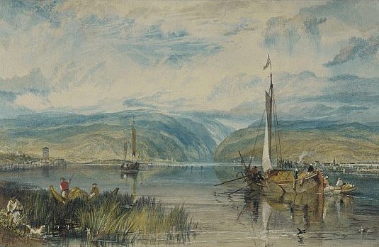 Turner: Neuwied, Blick Richtung Andernach Turner: Neuwied, Blick Richtung Andernach